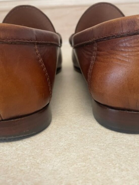 2 pairs of Ralph Lauren Mens Chalmers Burnished Calfskin Penny Loafers size 8.5 main image 7